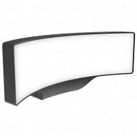 ACK AG40-02002 3000K Günışığı 13W Siyah Kasa Bahçe Duvar Apliği - 1