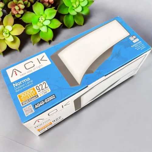 ACK AG40-02002 3000K Günışığı 13W Siyah Kasa Bahçe Duvar Apliği - 3