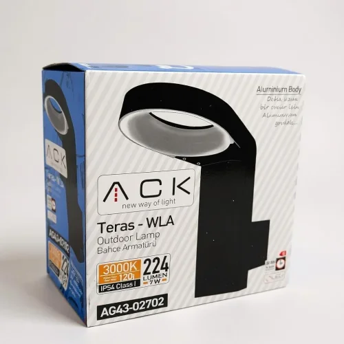 ACK AG43-02702 6W Teras Wla 3000K Led Bahçe Apliği - 2