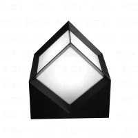 ACK AG55-06021 Lunar Pc Bahce Set Üstü Armatürü E27 268mmx253mm - 1