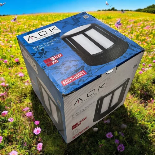 ACK AG55-08021 Lunar Pc Bahce Set Üstü Armatürü E27 22,5mmx27mm - 3