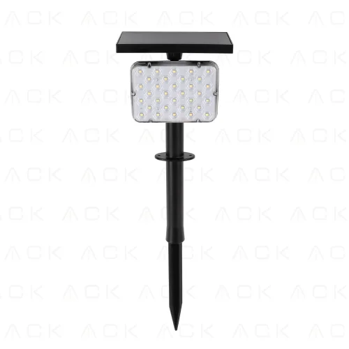 ACK AG60-01881 Solar Led Çim Armatürü Kazıklı 8W/H Amber - 1