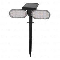 ACK AG60-02801 Solar Led Çim Armatürü Kazıklı 8W/H 3000K İkili - 1