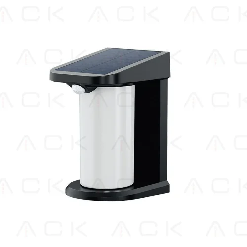 ACK AG60-04851 Solar Led Duvar Apliği Dimli Siyah IP54 127mmx105mmx179mm - 1