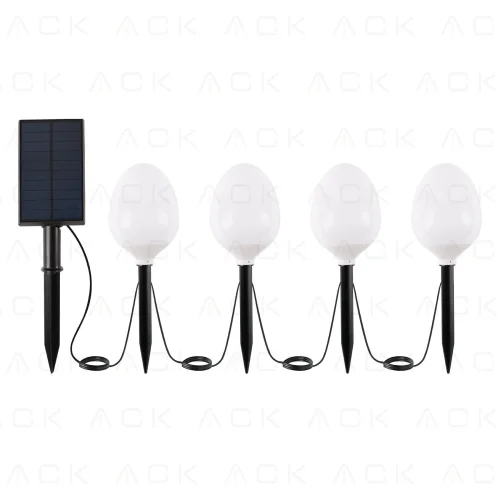 ACK AG60-05891 Solar Led Bahçe Armatürü Kazıklı X4 Set 8W/H RGB - 1