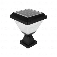ACK AG60-06801 Solar Led Bahçe Armatürü Kare 8W/H 3000K - 1