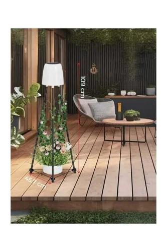 ACK AG60-06851 Solar Led Ayaklı Aplik Siyah IP54 457mmx457mmx107mm - 3