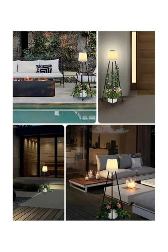 ACK AG60-06851 Solar Led Ayaklı Aplik Siyah IP54 457mmx457mmx107mm - 5