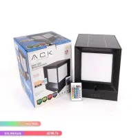 ACK AG60-08891 Solar Led Bahçe Armatürü 198X198X260mm 8W/H RGB - 2