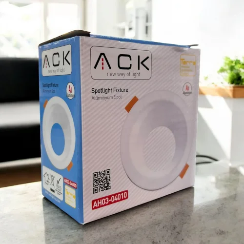 ACK AH03-04010 Terra Beyaz Sıva Altı Spotlight Yuvarlak - 2