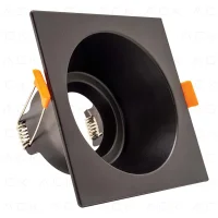 ACK AH03-04021 Terra Siyah Sıva Altı Spotlight Kare - 1