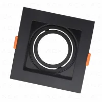 ACK AH03-05001 Pc Siyah Spot Armatür Kare - 1