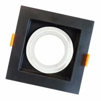 ACK AH03-05008 Pc Siyah+Beyaz Spot Armatür Kare - 1