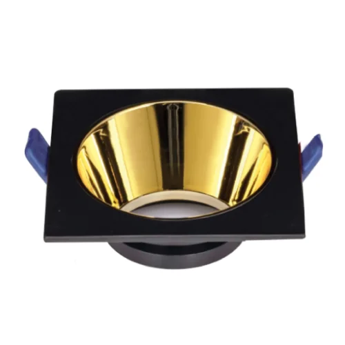 ACK AH03-08021 Siyah Kare Çerçeve / Rose Gold Reflektör Sıva Altı Spotlight Metal Gövde - 1