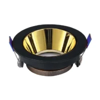 ACK AH03-08221 Siyah Yuvarlak Çerçeve / Rose Gold Reflektör Sıva Altı Spotlight Metal Gövde - 1