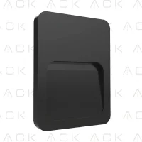 ACK AH07-01400 Avva 2W Siyah 3000K Led Duvar Armatürü - 1