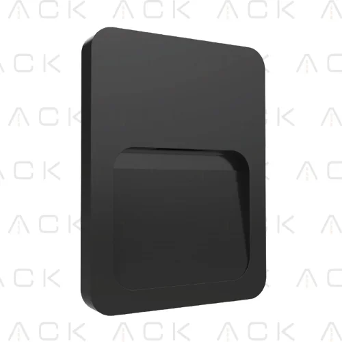 ACK AH07-01400 Avva 2W Siyah 3000K Led Duvar Armatürü - 1