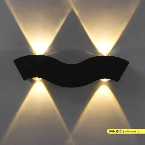ACK AH07-07501 4W 3000K Günışığı Çift Taraflı Dekoratif Led Duvar Apliği - 2