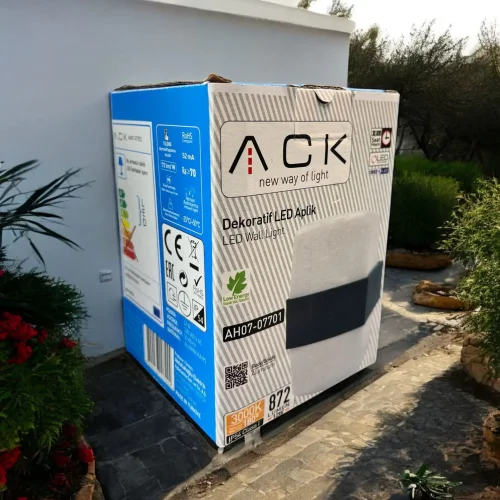 ACK AH07-07701 Ah07-07701 2X6W 3000K Günışığı Çift Taraflı Dekoratif Led Du - 1