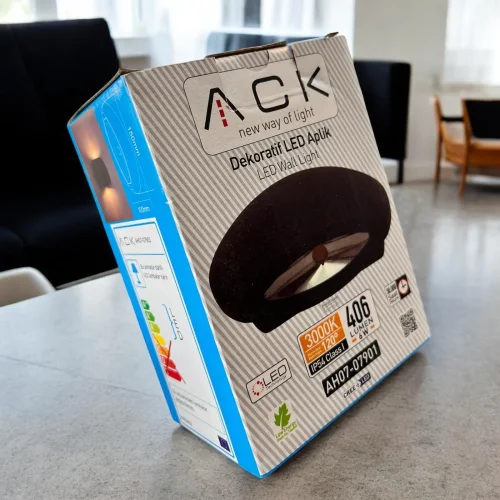 ACK AH07-07901 2X3W 3000K Günışığı Çift Taraflı Dekoratif Led Duvar Apliği - 2