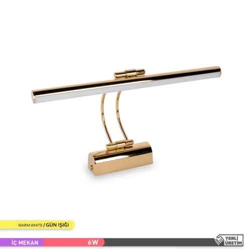 ACK AH10-00107 6W Gold 3000K Led Tablo Aplik - 1