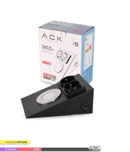 ACK AH11-00201 Ledli Prizli Tezgah Altı Armatür 3000K Siyah - 2