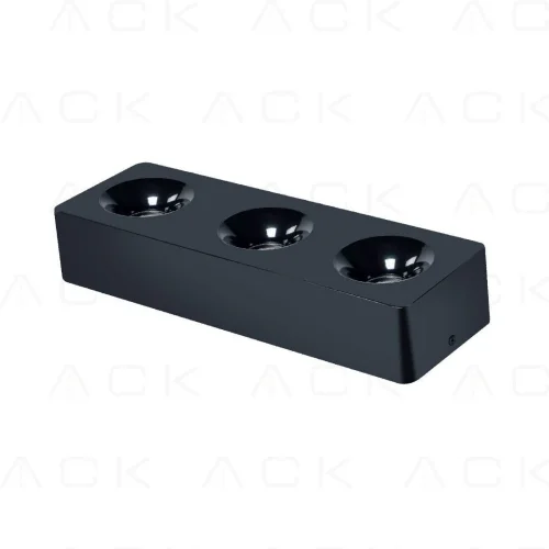 ACK AH12-01311 Sıva Üstü Tavan Armatürü 3*10W 4000K Siyah - 1