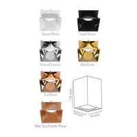 ACK AH12-07597 Sıvaüstü Dekoratif Armatür 74X110mm Mat Gül Reflektör Bakır Kasa - 2