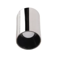 ACK AH12-08515 Sıvaüstü Dekoratif Armatür Ø80mmx110mm Siyah Reflektör Krom Kasa - 1