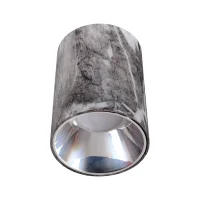 ACK AH12-08562 Sıvaüstü Dekoratif Armatür Ø80mmx110mm Parlak Altın Reflektör Gri Mermer Kasa - 1