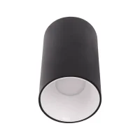 ACK AH12-08571 Sıvaüstü Dekoratif Armatür Ø80mmx110mm Parlak Gül Reflektör Siyah Kasa - 1