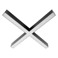 ACK AL01-02341 Linear Armatür Artı (+) Tip Siyah 850X850mm 3000K 32W - 1