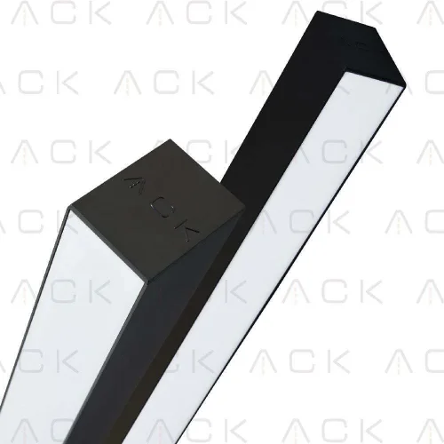 ACK AL01-10631 18W 6500K 610mm Led Linear Armatür Siyah 76mmx76mm Driverli - 1