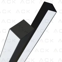 ACK AL01-22231 44W 6500K 1210mm Linear Armatür Siyah 40mmx60mm Osram Driverlı - 1