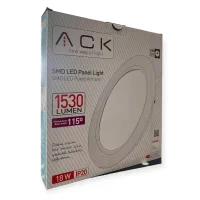 ACK AP01-01830 18W Beyaz 6500K Sıva Altı Yuvarlak Led Panel - 4