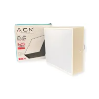 ACK AP06-01810 18W Beyaz 4000K Sıva Üstü Kare Led Backlight Panel - 1