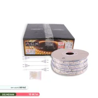 ACK AS01-01503 3535 120 Led/Metre 6500K 220V Şerit Led IP65 10mmx5mm 100 Metre - 3