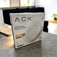 ACK AT10-11500 15W Beyaz 3000K IP65 Led Tavan Ve Duvar Armatürü - 2