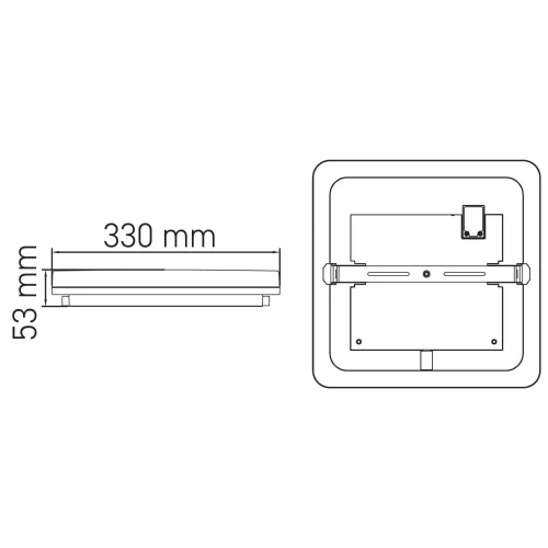 ACK AT10-84001 36W Sıva Üstü Kare Kelvın Kontrollu Ve Dımlı Kumandalı Armatür - 4