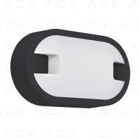 ACK AT11-21501 15W 3000K Sıva Üstü Armatür Siyah Gövde - 1
