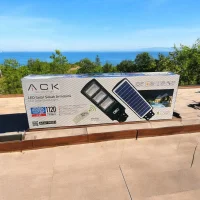 ACK AT42-09031 90W 6500K Beyaz Led Solar Sokak Armatürü - 3