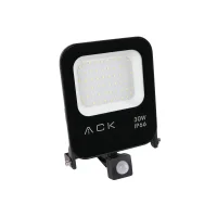 ACK AT62-23032 30W Siyah 6500K Sensörlü Led Projektör - 1