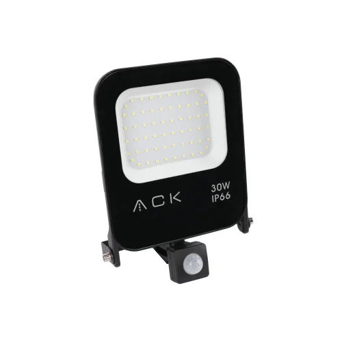 ACK AT62-23032 30W Siyah 6500K Sensörlü Led Projektör - 1