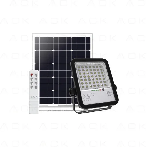 ACK AT65-05032 50W Lensli Solar Led Projektör 6500K IP65 - 1