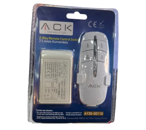 ACK AY30-00110 2'li 220V Avıze Kumandası - 2