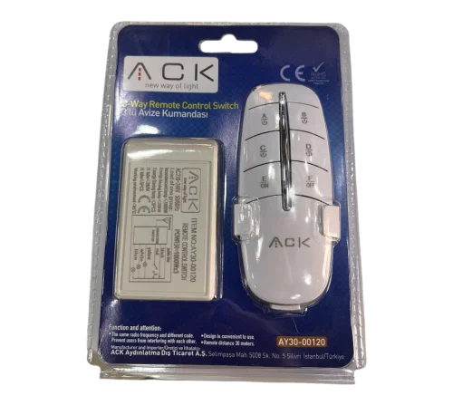 ACK AY30-00120 3'lü 220V Avıze Kumandası - 4