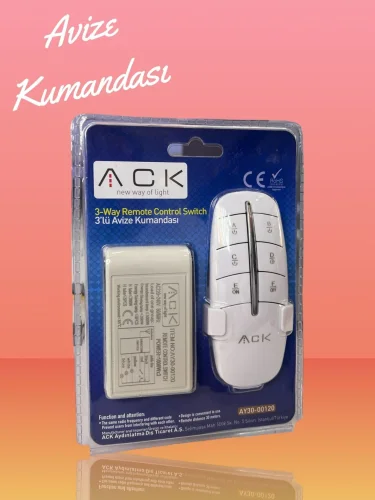ACK AY30-00120 3'lü 220V Avıze Kumandası - 2