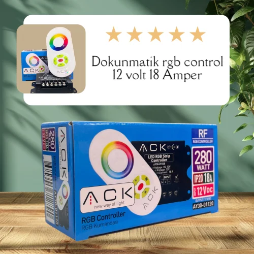 ACK AY30-01120 12V DC 18A 280W Çok Fonksiyonlu RGB Kumandası - 2