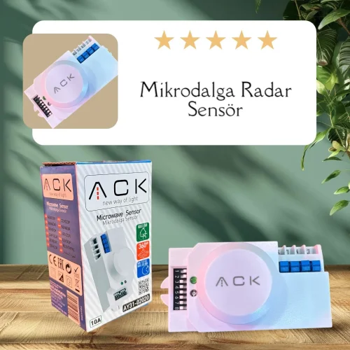 ACK AY31-02020 360 Derece Mıkrodalga Radar Sensör - 4