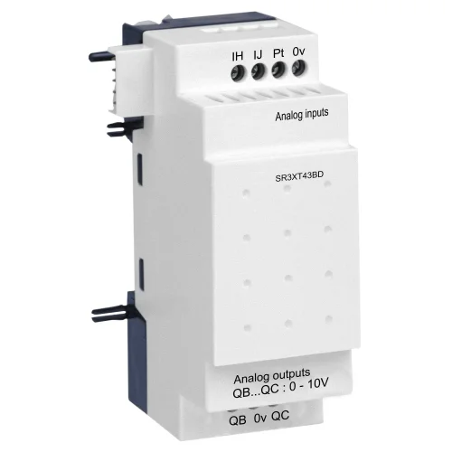 Schneider Electric SR3XT43BD Analog G/Ç Uzatma Modülü - 4 G Ç - 24 V Dc - Zelio Logic İçin - 1